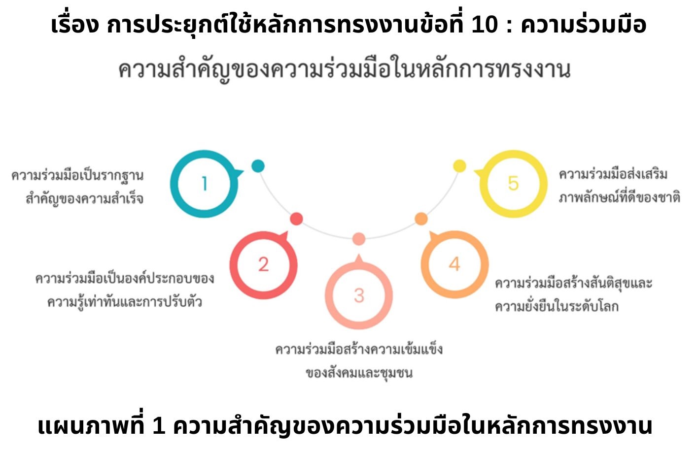 ความสำคัญของความร่วมมือในหลักการทรงงาน 