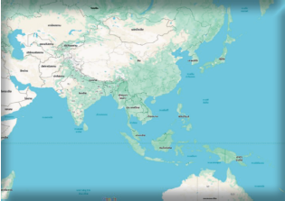 ตำแหน่งที่ตั้งของประเทศไทยในมุมมองทางทะเล